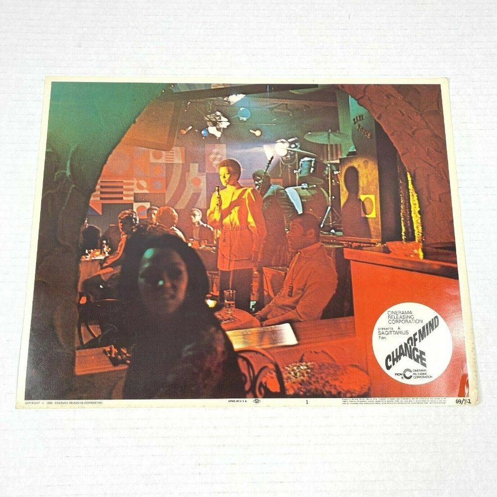 Change of Mind 1969 Lobby Card Movie Poster Sci-Fi Drama Raymond St. Jacques
